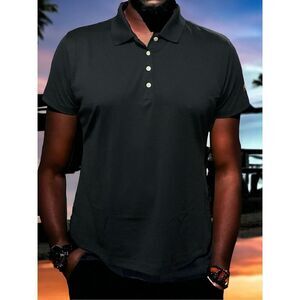 Page & Title Men’s‎ Black Polo Jersey Shirt Viking short sleeve Size XL